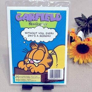 Vintage 1978 Garfield Stationary "Without You Every Day’s A Monday" New Sheets !